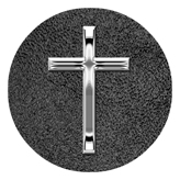 DAROUND 510 SL SH BK Silver Single Cross Shimmer Black Background